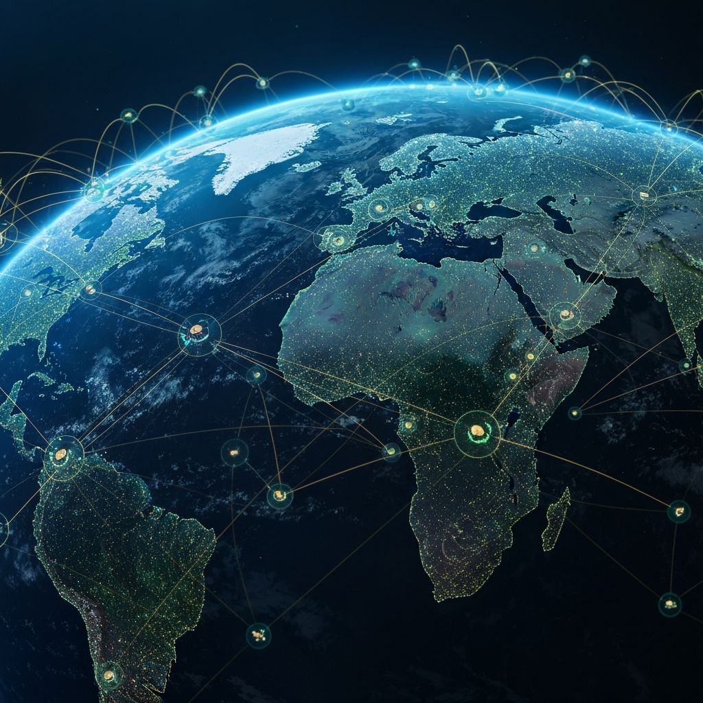 Global network of AI agents